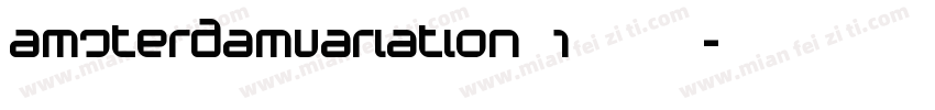 AmsterdamVariation 1字体下载字体转换